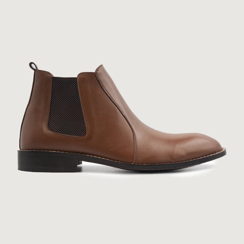 Clarkson Chelsea Brun Leather Boots for Herre