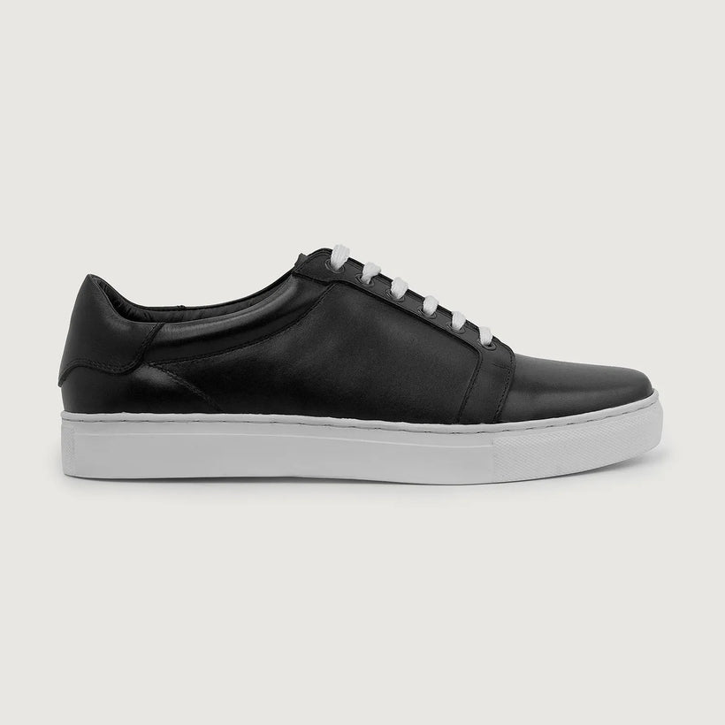 Carter Runn Svart Leather Sneakers for Herre