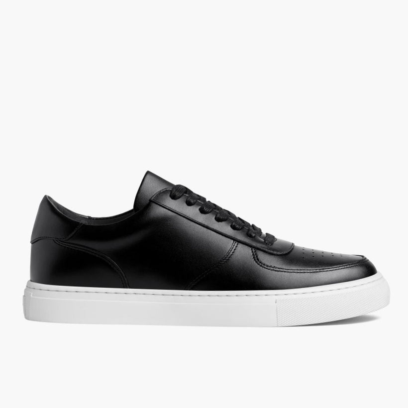 Court Svart Leather Sneakers for Herre