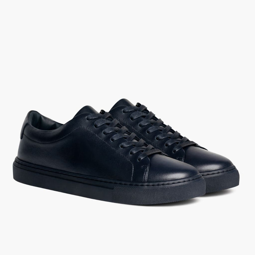 Encore Navy Leather Sneakers for Herre