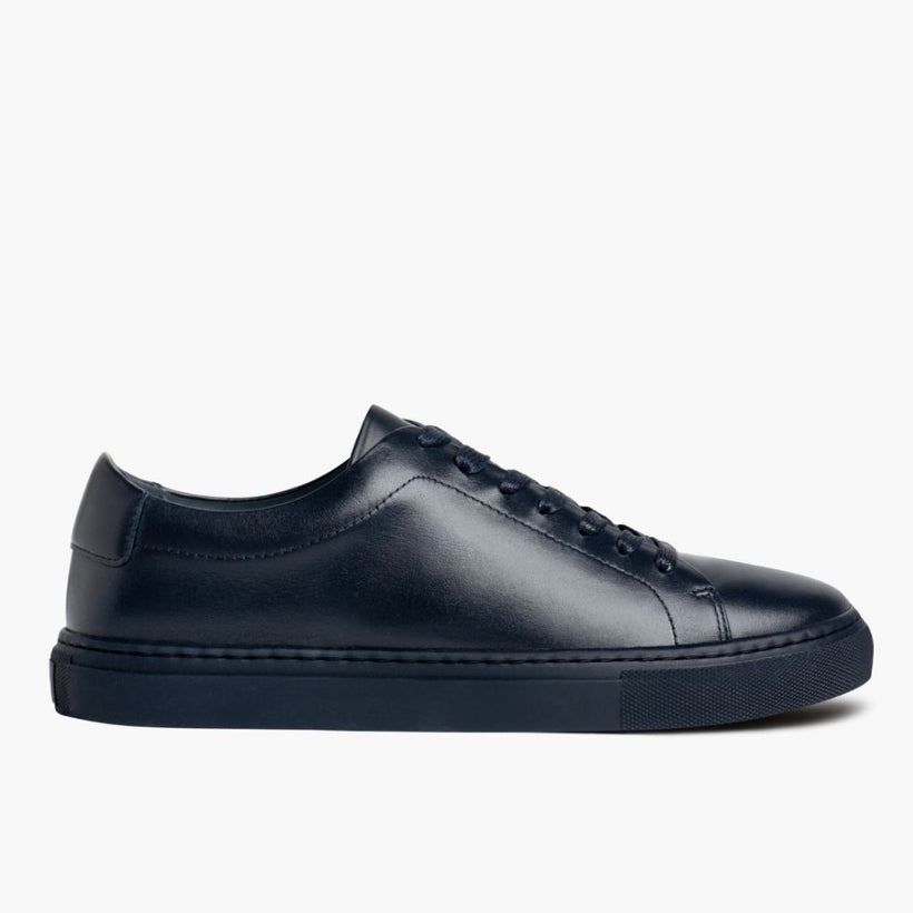 Encore Navy Leather Sneakers for Herre