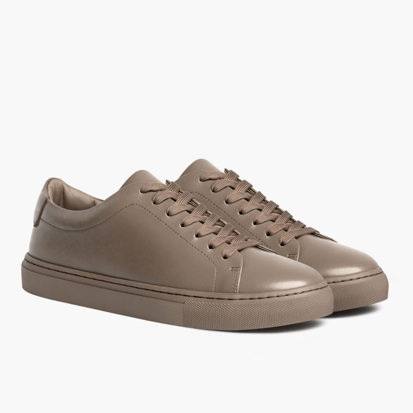 Women's Encore Taupe Leather Sneakers