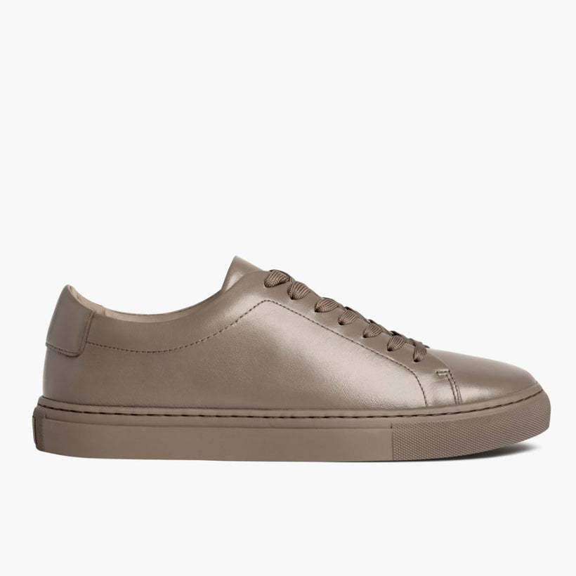 Encore Taupe Leather Sneakers for Herre