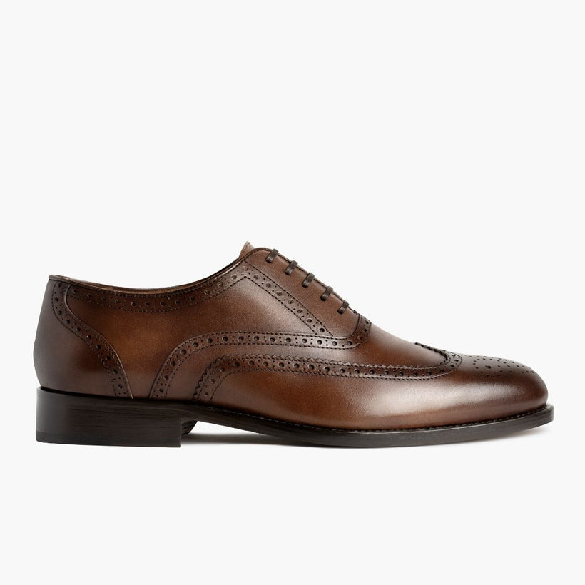 Aviator Cinnamon Leather Shoes for Herre