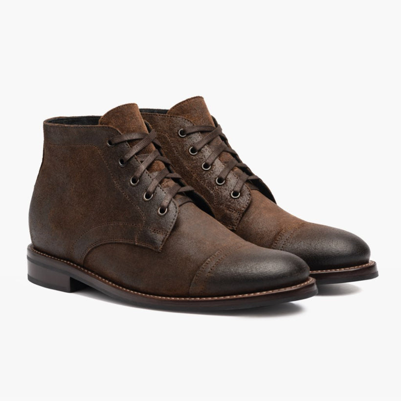 Cadet Mocha Leather Boots for Herre