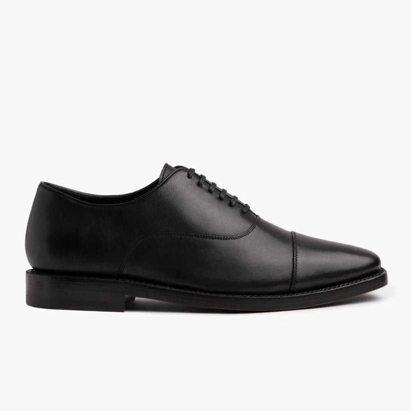 Executive Svart Leather Sneakers for Herre