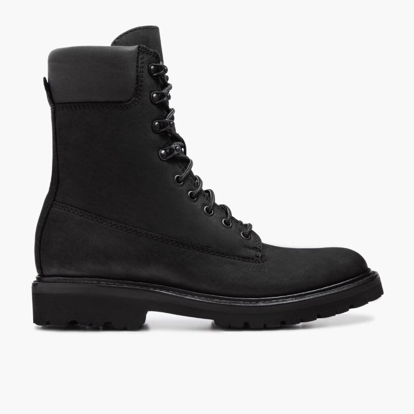 Explorer Svart Matte Leather Boots for Herre