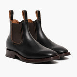Journeyman Cacao Leather Boots in Classic Full-Grain Leather - Lateral Side Profile View | Buy Online