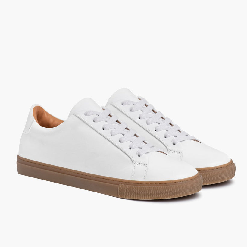 Legacy White Leather Sneakers for Herre