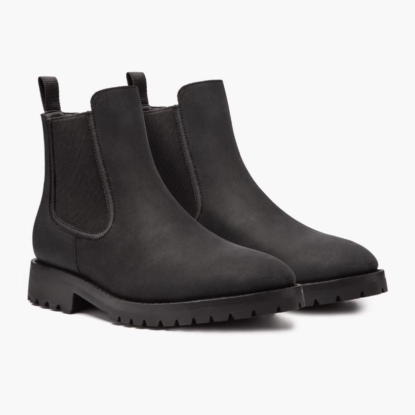 Legend Svart Matte Leather Boots for Herre