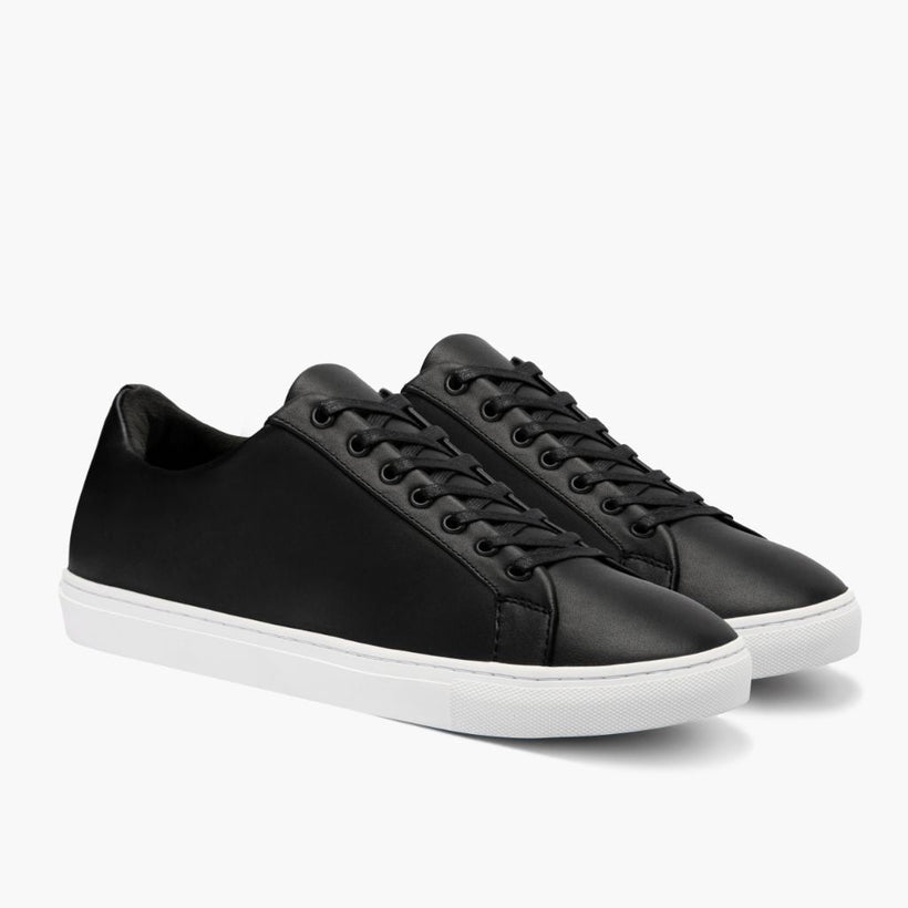Premier Low Top Svart Leather Sneakers for Herre