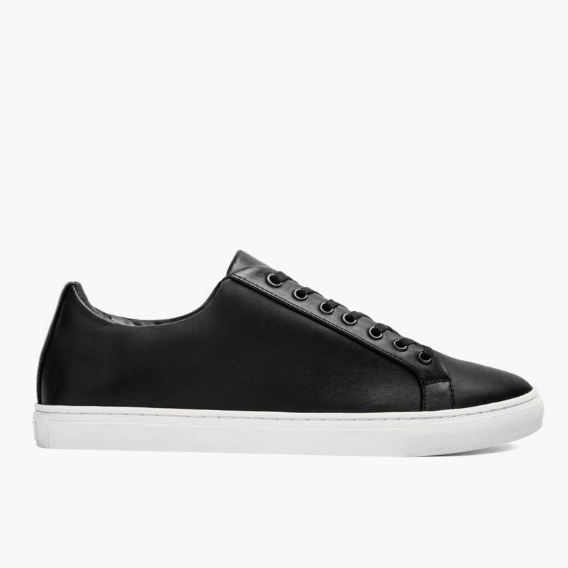 Premier Low Top Svart Leather Sneakers for Herre