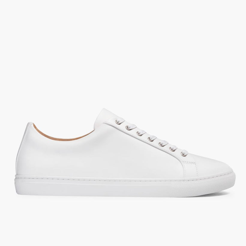 Premier Low Top White Leather Sneakers for Herre