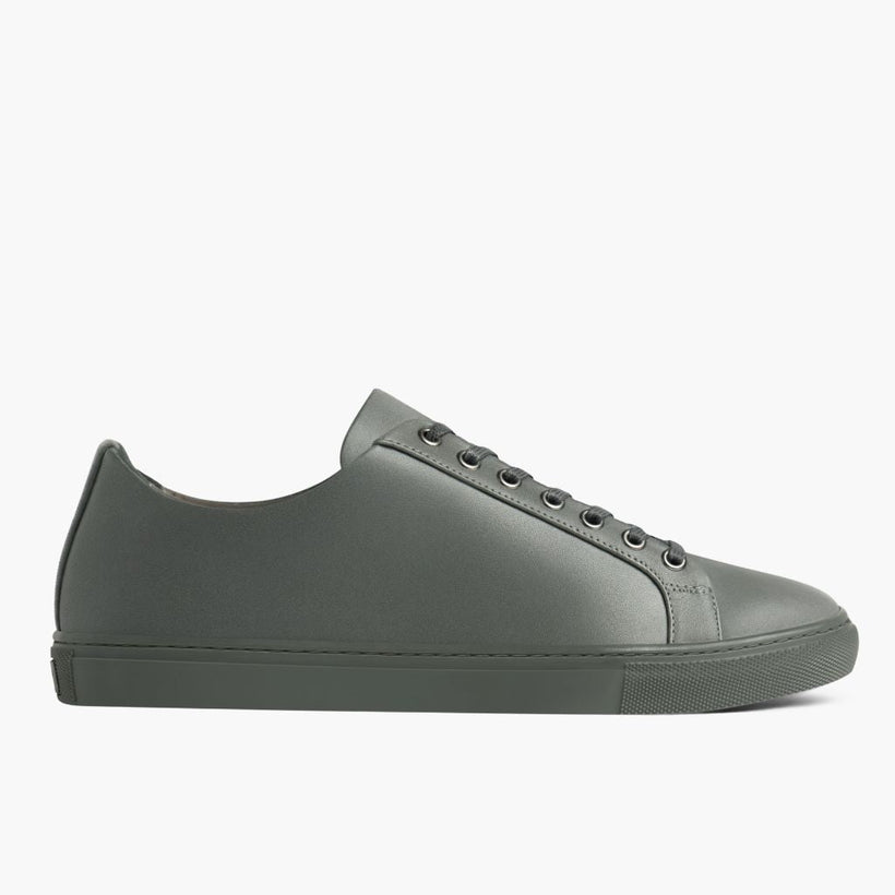 Premier Low Top Grey Leather Sneakers for Herre