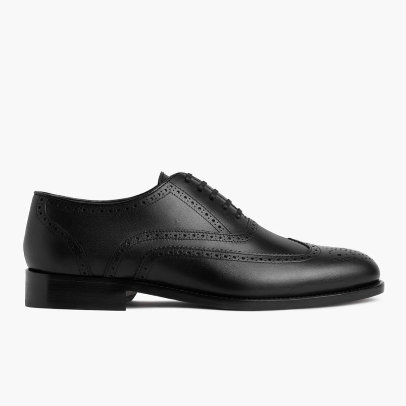 Aviator Black Leather Loafers