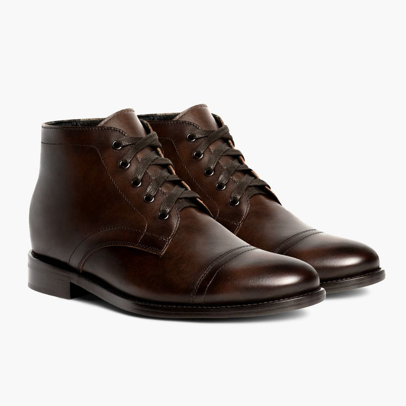 Cadet Rich Mahogany Leather Boots for Herre