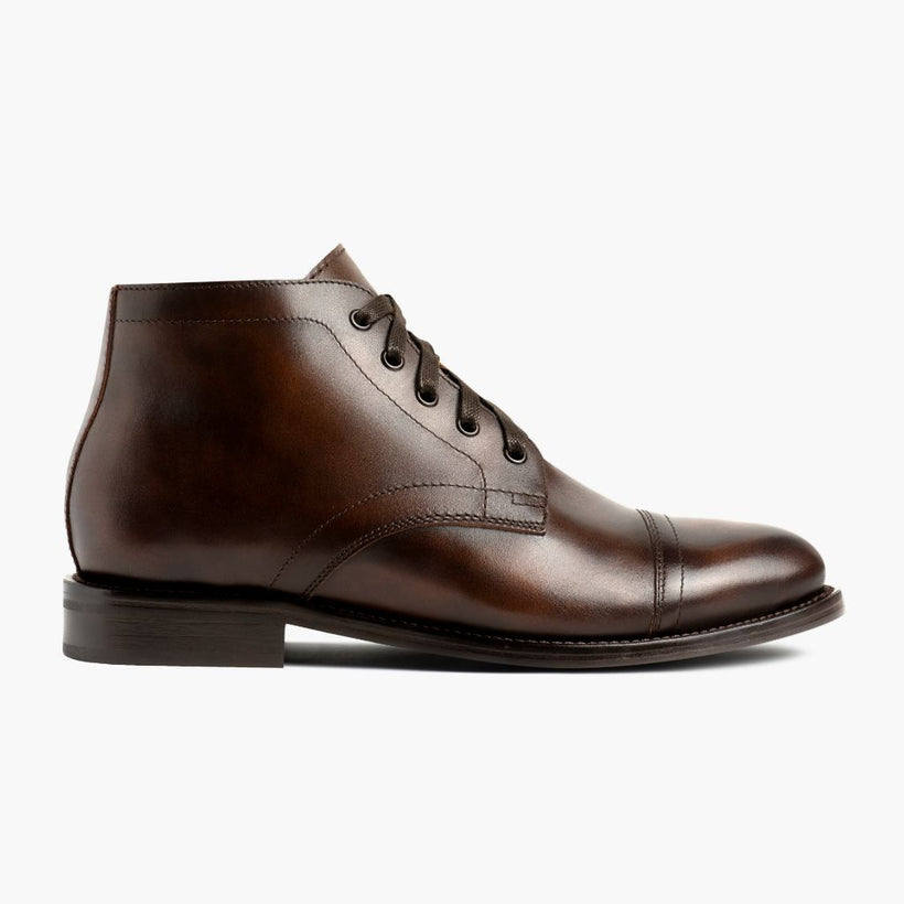 Cadet Rich Mahogany Leather Boots for Herre