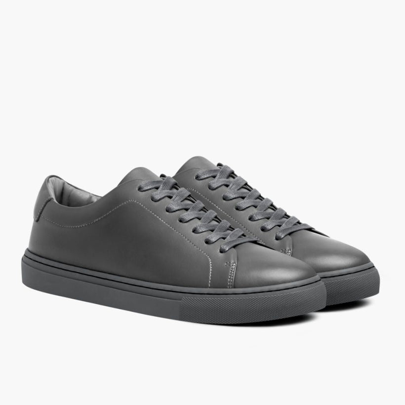 Encore Steel Grey Leather Sneakers for Herre