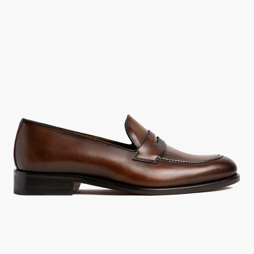 Lincoln Rich Mahogany Leather Sneakers for Herre