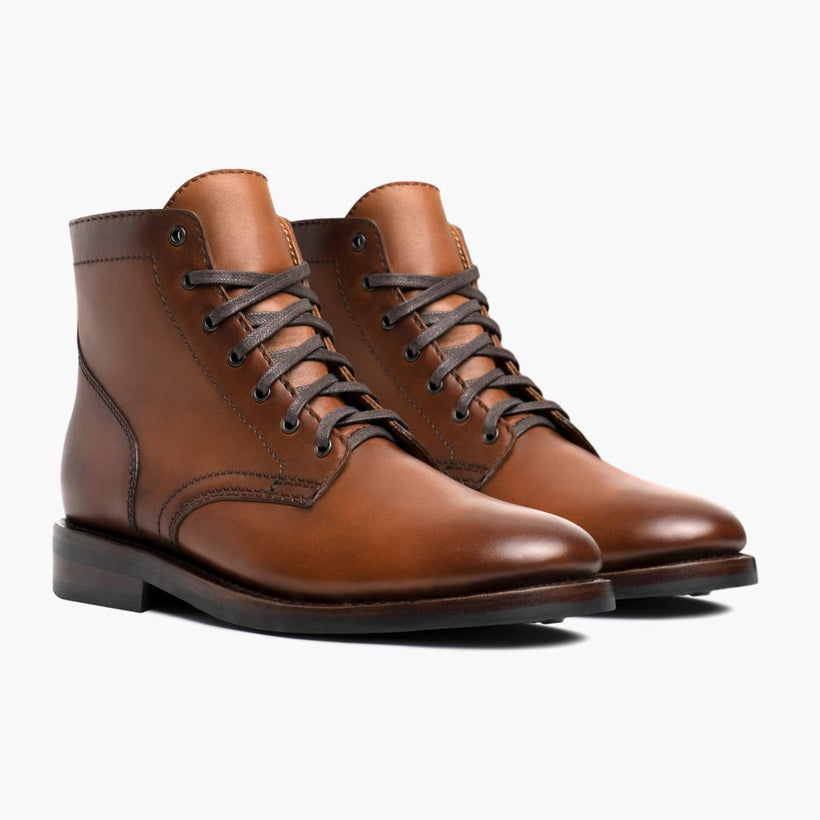 President Brandy Leather Boots for Herre