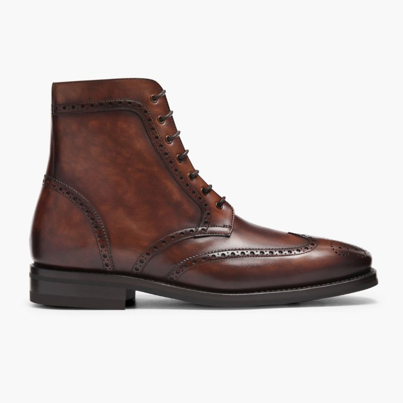 Wingtip Color #77 Leather Boots for Herre