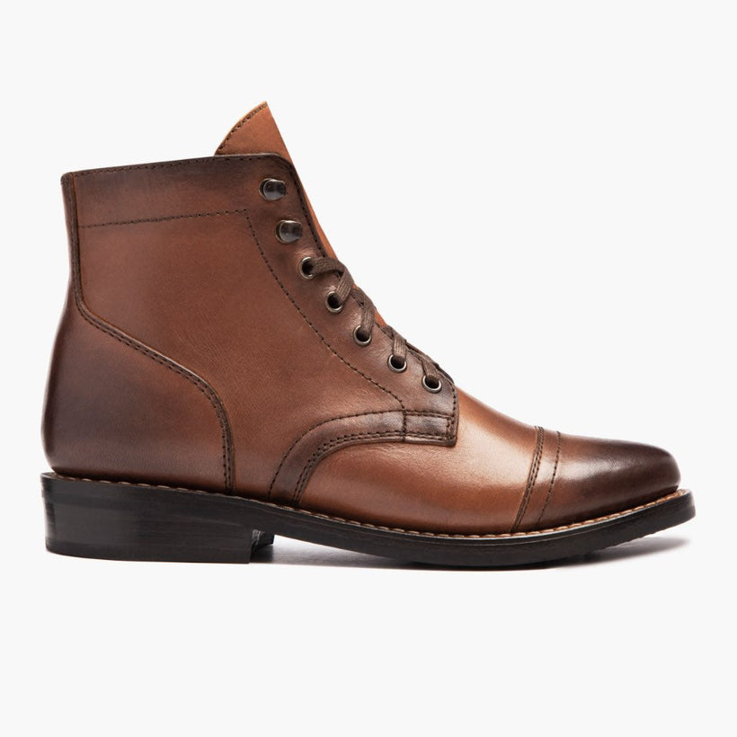Captain Brandy Leather Boots for Kvinner