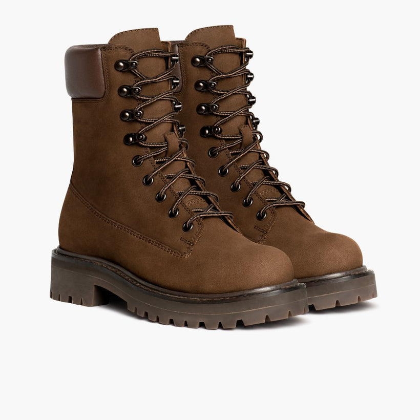 Explorer Lys brun Matte Leather Boots for Kvinner