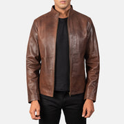 Alex Bikerjakke i Skinn for Herre – alternate product view 1