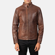 Alex Bikerjakke i Skinn for Herre – alternate product view 4