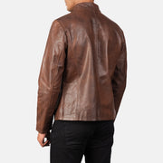 Alex Bikerjakke i Skinn for Herre – alternate product view 5