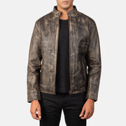 Alex Bikerjakke i Skinn for Herre – alternate product view 1