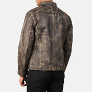 Alex Bikerjakke i Skinn for Herre – alternate product view 5