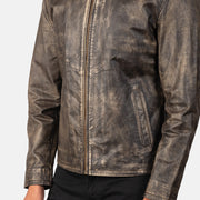 Alex Bikerjakke i Skinn for Herre – alternate product view 6