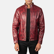 Alex Bikerjakke i Skinn for Herre – alternate product view 1