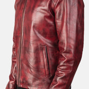 Alex Bikerjakke i Skinn for Herre – alternate product view 6