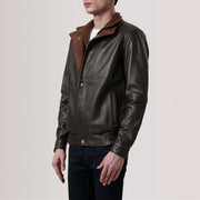 Alfred Bomberjakke i Skinn for Herre – alternate product view 3