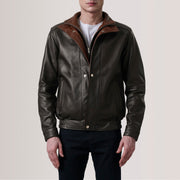Alfred Bomberjakke i Skinn for Herre – alternate product view 4