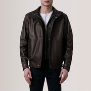 Alfred Bomberjakke i Skinn for Herre – alternate product view 1