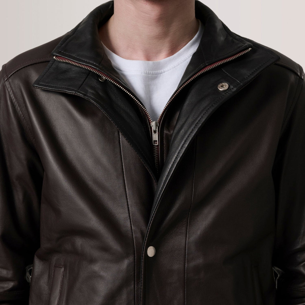 Alfred Bomberjakke i Skinn for Herre – alternate product view 4