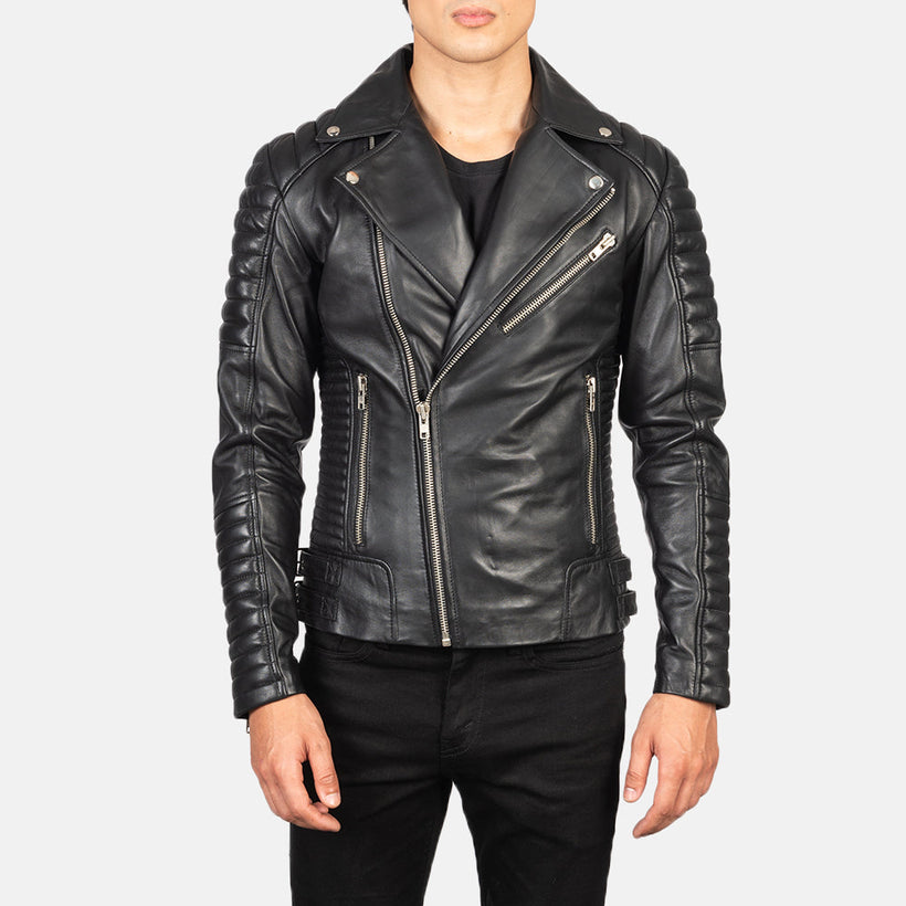 Armand Green Bikerjakke i Skinn for Herre