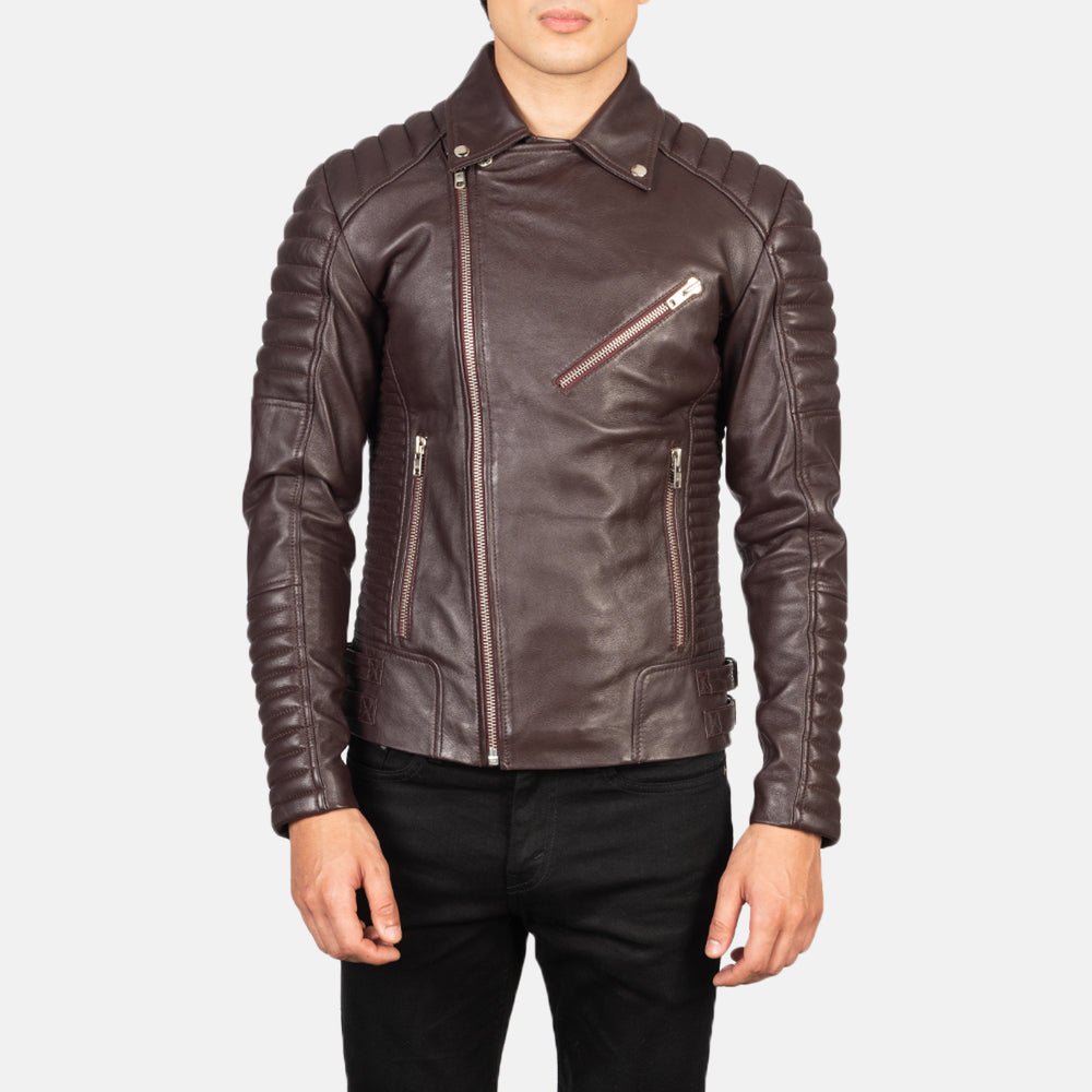 Armand Green Bikerjakke i Skinn for Herre – alternate product view 4