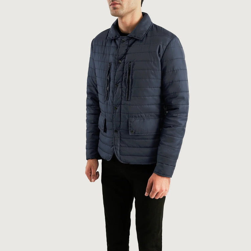 Bo Quilt Windbreaker Skinnjakke for Herre