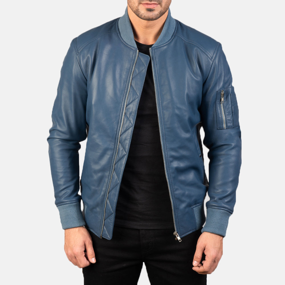 Bomia MA-1 Bomberjakke i Skinn for Herre – alternate product view 1