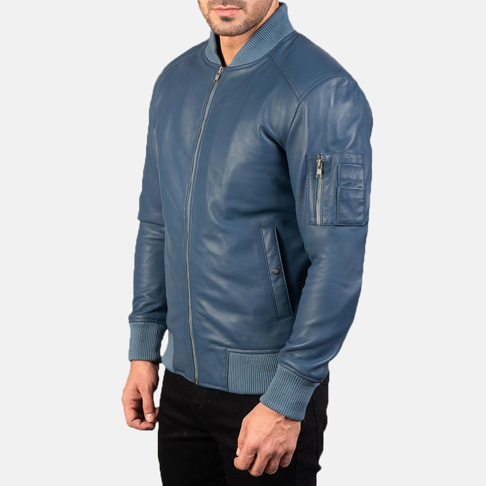 Bomia MA-1 Bomberjakke i Skinn for Herre – alternate product view 2