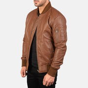 Bomia MA-1 Bomberjakke i Skinn for Herre – alternate product view 2