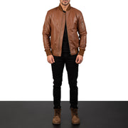 Bomia MA-1 Bomberjakke i Skinn for Herre – alternate product view 3