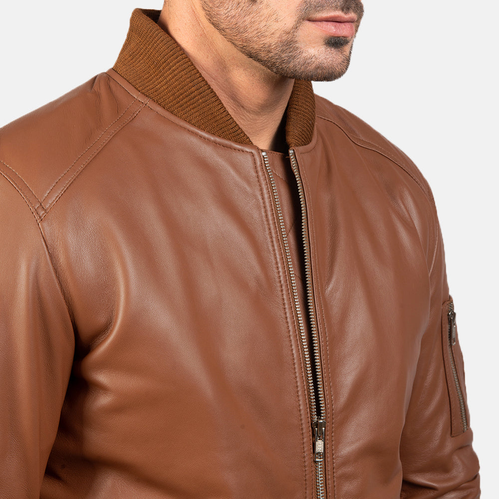 Bomia MA-1 Bomberjakke i Skinn for Herre – alternate product view 6