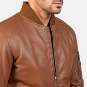 Bomia MA-1 Bomberjakke i Skinn for Herre – alternate product view 6
