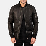 Bomia MA-1 Bomberjakke i Skinn for Herre – alternate product view 1