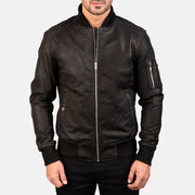 Bomia MA-1 Bomberjakke i Skinn for Herre – alternate product view 3